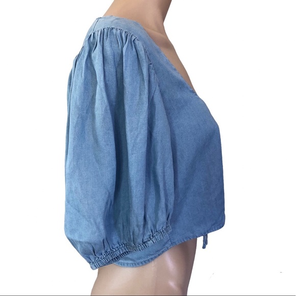 🌿 SPORTSGIRL 🌿 women’s new sweetheart crop blouse 3/4 sleeve size 16 - Picture 2 of 6